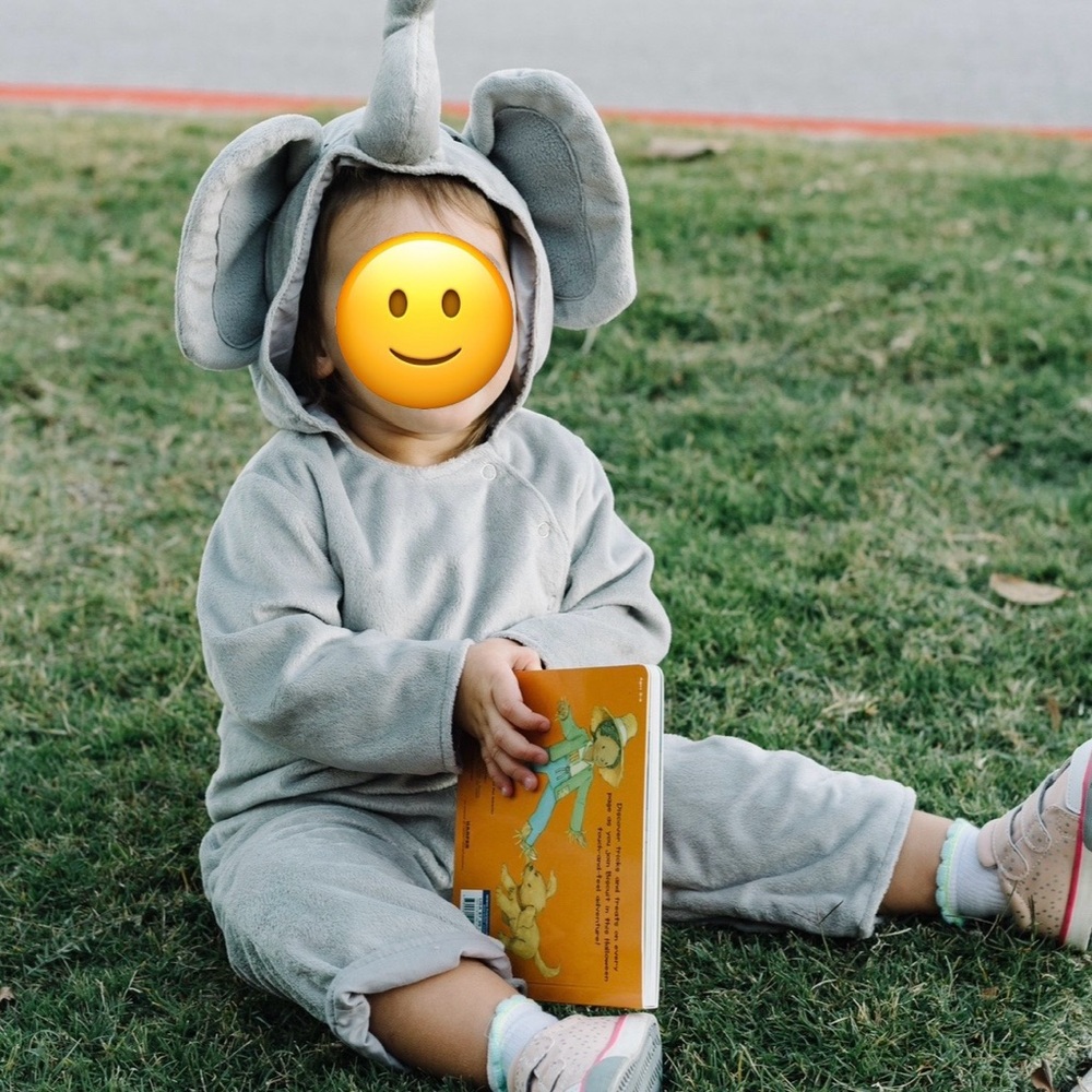 Pottery Barn Kids plush elephant costume
